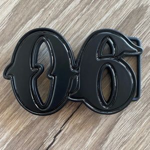 Famous stars and straps belt buckle